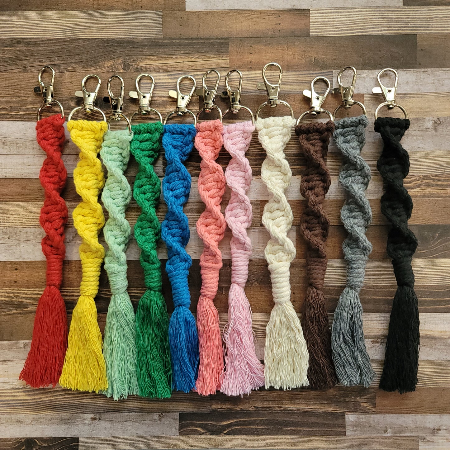 Boho Macrame Keychain