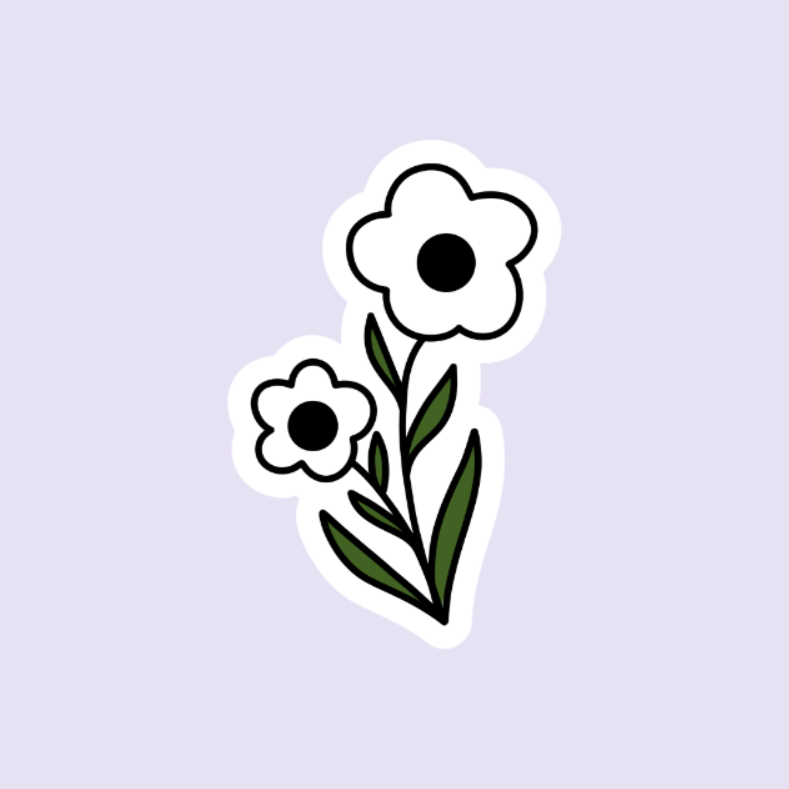 Flower 2 Sticker Sheet