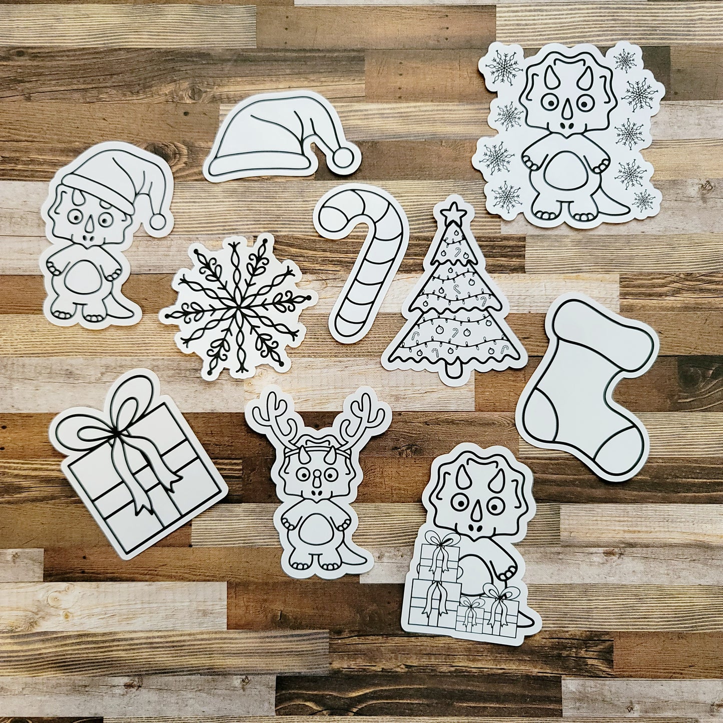 Christmas Coloring Stickers