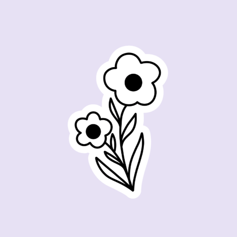 Flower 2 Sticker Sheet