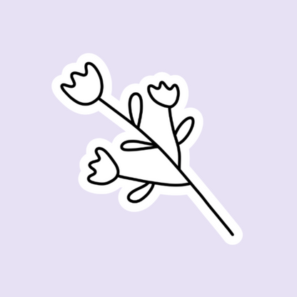 Tulips Doodle Sticker Sheet