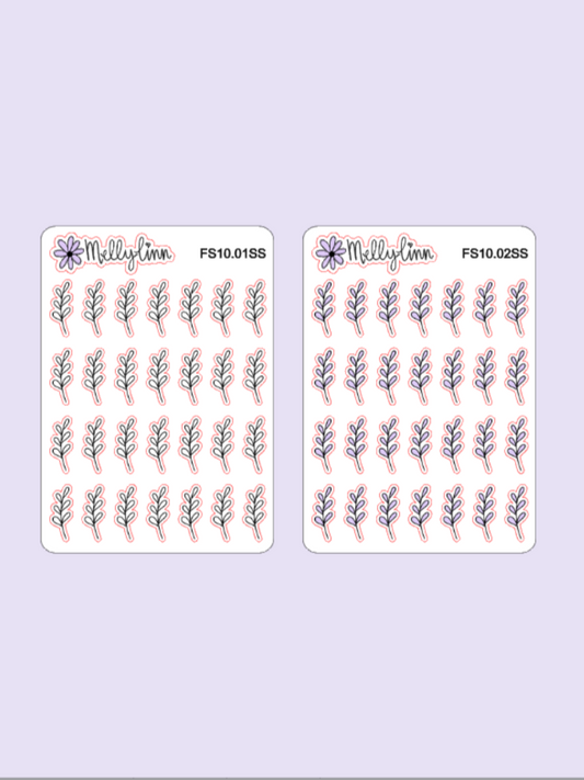 Flower 10 Sticker Sheet