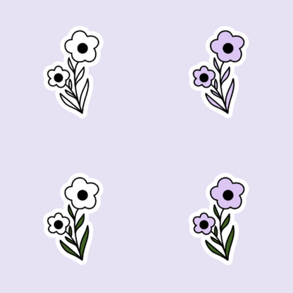 Cute Flowers Die Cut