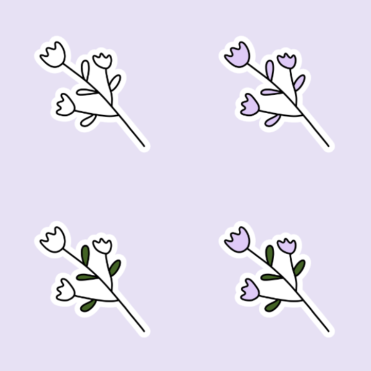Flower 3 Sticker Sheet