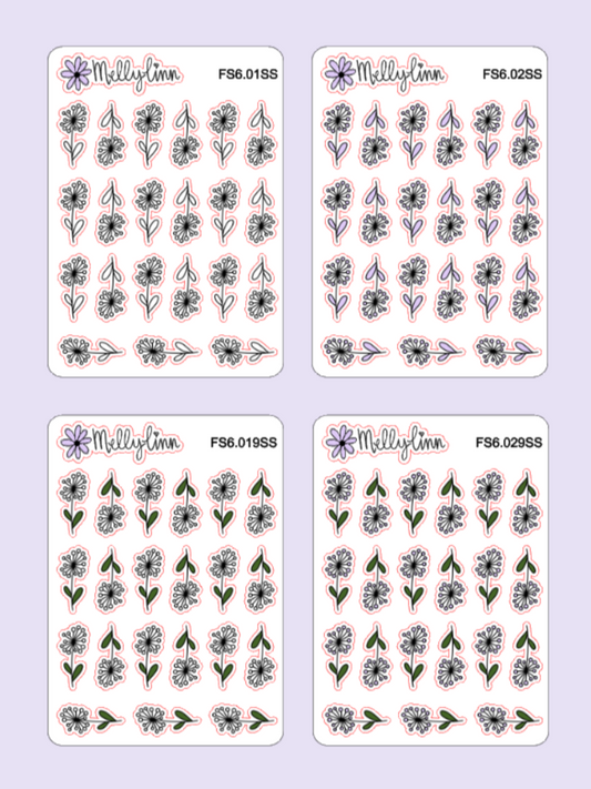 Flower 6 Sticker Sheet