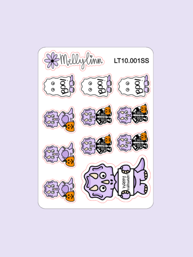 Halloween Lilly Sticker Sheet