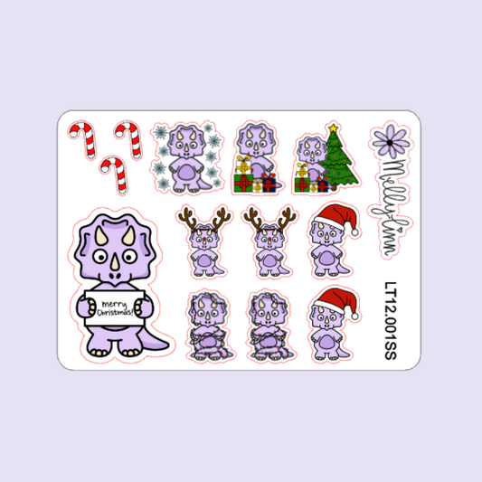 Christmas Lilly Sticker Sheet