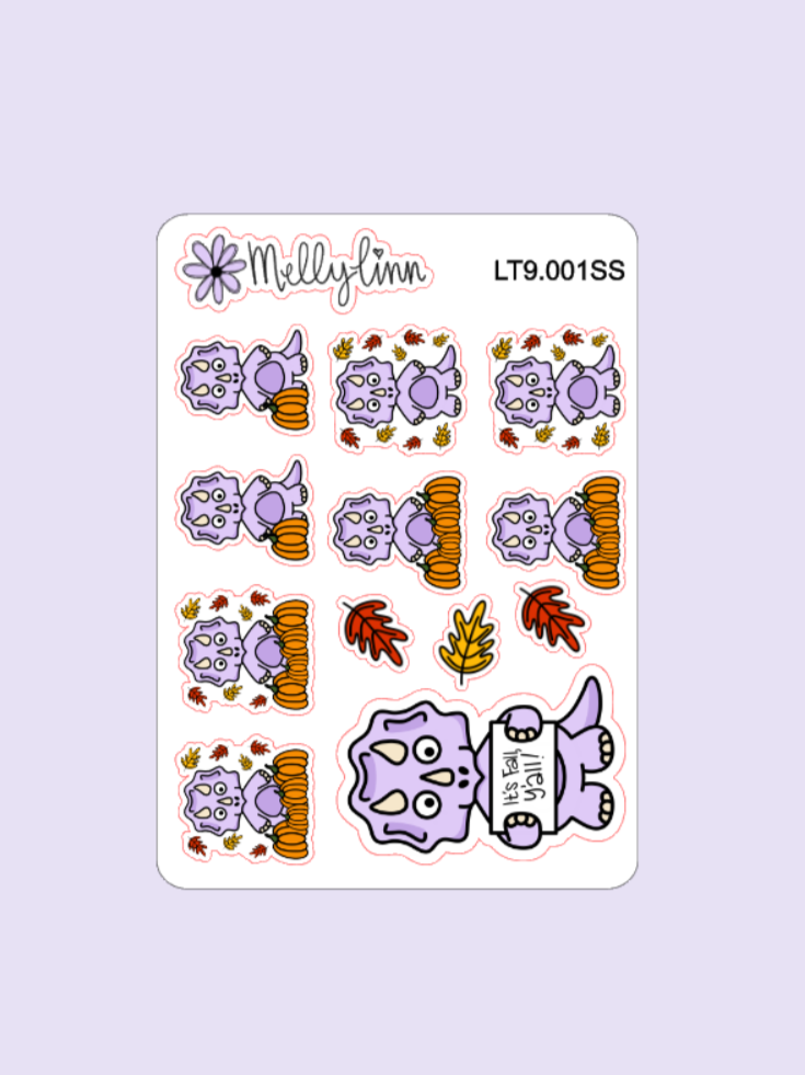 Fall Lilly Sticker Sheet