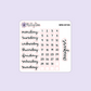 Monthly Redating Sticker Sheet