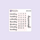 Monthly Redating Sticker Sheet