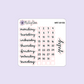 Monthly Redating Sticker Sheet