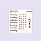 Monthly Redating Sticker Sheet