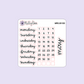 Monthly Redating Sticker Sheet