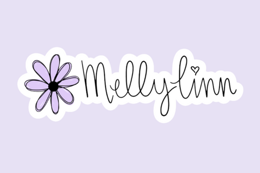 Purple Flower MellyLinn Die Cut